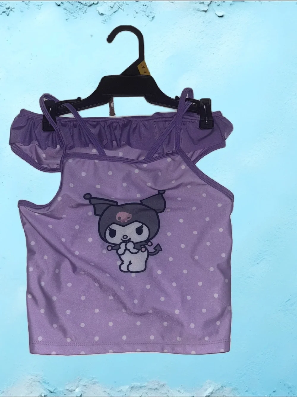 Hello Kitty & Friends Wonder Nation collab Purple 2 pc Swim set NWOT